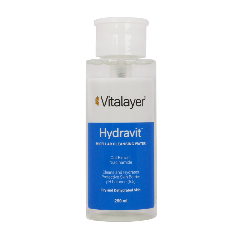 محلول پاک کننده آرایش هیدراویت ویتالیر(مناسب پوست خشک)