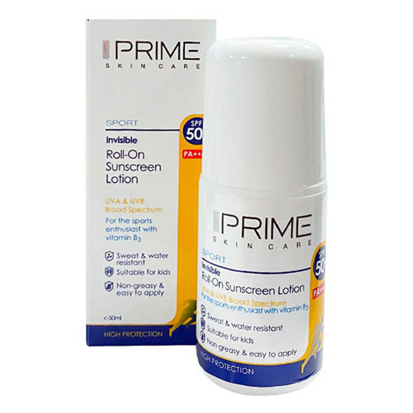 رول آن لوسیون ضد آفتاب SPF50 پرایم